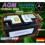新莊【電池達人】BENZ 正廠電池 德國賓士 AGM 12V80AH VARTA F21 C180 C300 C350