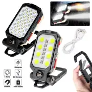 Magnetic COB LED Work Light Rechargeable Camping Lamp Torch Flashlight Lanterns