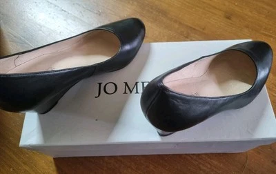 Jo Mercer Dashing BLACK LEATHER Size 8 New In Box