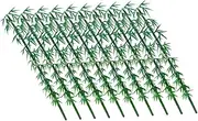 Toyvian 10Pcs Miniature Bamboo Trees Faux Bamboo Decoration for Micro Landscape Pe Material Lightweight Easy to Store