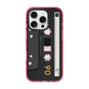 iPhone 16 Pro Impact Case MagSafe Compatible CASETiFY MiXTAPE - Black