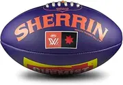 Sherrin AFLW Replica Training Ball, Purple, Size 3