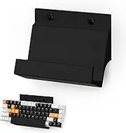 BRAINWAVZ Gaming Keyboard Stand for Wall Mounting - Adhesive or Screw Mount Installation - Stylish and Space Saving Solution for Gamers, Home & Office (KBW01)
