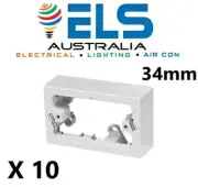 10 x 34mm Mounting Block For Power Point GPO Light Switch