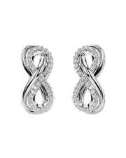 Swarovski Hyperbola Infinity Stud Earrings