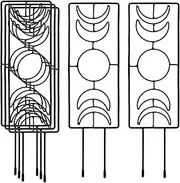 HOZEON 5 PCS Black Moon Phase Trellis, 14.2 Inch Metal Houseplant Trellis, Plant Trellis for Indoor Climbing Indoor Plants House Plant Trellis for Climbing Plant, Monstera, Ivy, Vine