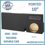 Toyota Tacoma Double Cab 2014 10" Single Ported Sub Box Subwoofer Enclosure