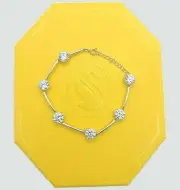New in Gift Box SWAROVSKI 5600487 Matte Gold Constella brilliant Bangle bracelet