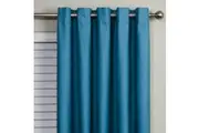 Curtain Wonderland Piper Blockout Eyelet Curtain 220cm & 250cm Drop Silver