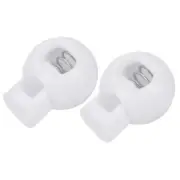 40pcs Plastic Spring Cord Locks Stopper 0.27" Single Hole Spring Toggle Stopper