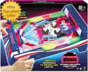 Retro Arcade Electronic Pinball Tabletop Game Vibrating Bumpers LED Lights Sound