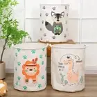 Large Organizer Basket With Handle Toys Basket Canvas Barrel Basket Laundry