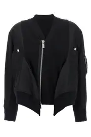 SACAI Nylon Insert Cardigan
