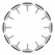 M8 x 20 x 50mm Leveling Feet Adjustable Leveler Pad for Furniture Desk Leg 10pcs