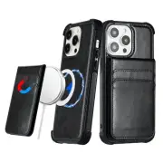 Magnetic Wallet Pouch Magsafe ID Credit Card Holder For Apple iPhone 13 6.1 in