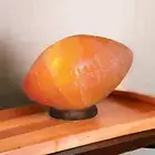 Himalayan Salt Football Lamp - Includes 12v Cord and 12 Watt Globe