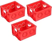 IWOWHERO 3pcs Box Switch Box Boxes Red