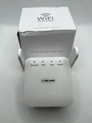 White Wi-Fi Extender NIB 2.4ghz Dual Band Internet Range Zen Booster 300Mbps