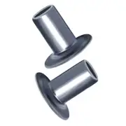 Fortpro Brass Semi-Tubular Brake Lining Rivets 10-10, 1/2" Round Head, 1/4" Body