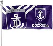 AFL Freo Fremantle Dockers Pole Flag Large 1800x900mm Licensed (Pole not Included)