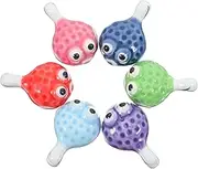 GRADENEVE 6pcs Puffer Shape Ceramic Chopstick Rests Cute Decorative Chopstick Holders for Dining Tabletop Accessories for Adults for Enhancing Dinner Experience