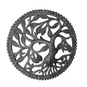 Handcrafted Haitian Metal Art, Framed Tree of Life, Home & Garden Sustainable