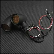 Indicators Flowing Turn Signal 2x Motorcycle Retro Bullet Turn Signal Light LED Brake Light Metal Shell Blinkers Flashers For Harley Chopper Bobber Cafe Racer Turn Signal Indicator(Black)