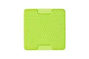LickiMat Mini Soother Slow Feeder Mat Freezer Safe for Dogs Green