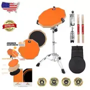 Silica Gel Drum Practice Pad Set with Adjustable Stand - Ideal for Kids & Adults