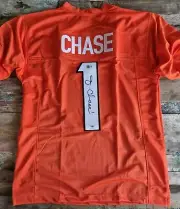 Ja'marr Chase Signed Custom Cincinnati Bengals Nfl Gridiron Jersey Beckett Holo