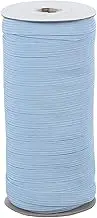 uxcell Elastic Bands 3/8 Inch x 50 Yards, Polyester Flat Elastic Cord Stretch Strap for Sewing Crafting DIY, Sky Blue