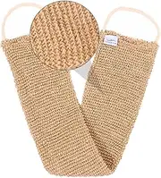 MERRYHAPY Bath Shower Scrubber Exfoliating Towel Back Scrubber Belt Jute Body Exfoli