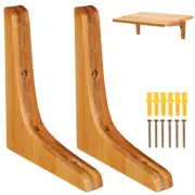 2Pcs Shelf Brackets Triangle Floating Support for Home Decor