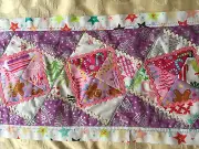 TABLE Runner Pre cut FABRIC KIT and PATTERN Handmade Patchwork quilt