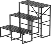 NANANARDOSO RV Step, 3 Step Stairs, Rustproof Stainless Steels Step Ladder with Handrail for Pool, Camper and Mobile Home.