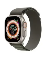 Apple Watch Ultra GPS Cellular 49mm Titanium Case Green Band (MNHC3LL/A)