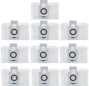 10 PCS Disposable Dust Bags for ECOVACS DEEBOT X1 OMNI DEEBOT T10 T20 Omni Robot Vacuum Cleaner Replacement Accessories