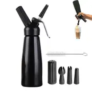 Whipped Cream Dispenser Leak-Proof Cream Whipper with 3 Decorating Nnozzles