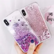 Glitter Phone Case Cover For Iphone 7,7+,8,8+,X,XR,XS MAX Model Liquid Quicksand