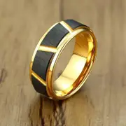 Tungsten Carbide Wedding Band for Him