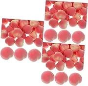 3sets Realistic Artificial Peaches Fake Peaches Model for Decor Small Peach Toys 50pcs*3