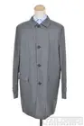 NWT - HUGO BOSS Dylan2 Solid Gray Blue Reversible Mens Jacket Trench Coat - 42 R