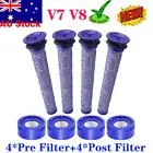 8Pack Filter Kit For Dyson V6 V7 V8 Animal Absolute V8 Origin V8 Fluffy V8 Extra