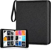 Premium Zippered Trading Card Binder - 900 Double-Sided Pockets (9-Pocket Pages) for MTG, TCG, Sports Cards | Heavy-Duty PU Leather Collector Album with Reinforced Zipper | Store 900 Cards Securely