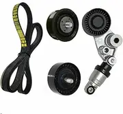 Engine Serpentine Drive Fan Belt Tensioner Kit Set Fit for Ssangyong Rexton2 Kyron Rodius Actyon