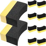Mikinona 10Pcs Car Wax Applicator Sponges Versatile Buffer Pads for Cleaning and Waxing Furniture Floors Safe for Car Surfaces Compact and Lightweight Design Waxing Tool