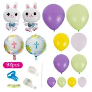 92pcs Balloon Arch Kit Pink Green Balloons Garland Arch Set with Knotter njIkq