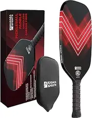 Kasaca Pickleball Paddles, USAPA Carbon Fiber Paddle With Cover, Racket Edgeless Style