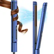 Professional Titanium Flat Iron, Hair Straightener and Curler Iron 2 in 1, Ne...