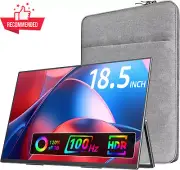 18.5" Portable Monitor, 100Hz, 1080P FHD, USB-C HDMI for laptop